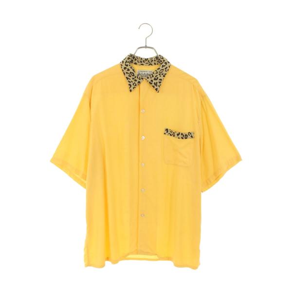 ワコマリア サイズ:L  TWO-TONE 50s SHIRT レオパード2トーン50s半袖シャツ 中古 BS99 WACKO MARIA（ワコマリア） サイズ:L TWO-TONE 50s SHIRT レオパード2