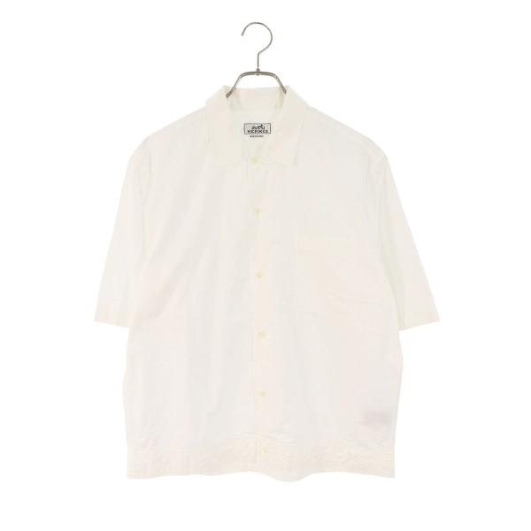 HERMES（エルメス） 半袖シャツ サイズ:40 総柄コットン半袖シャツ