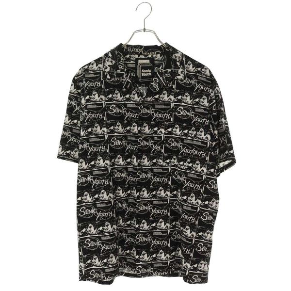 ヒステリックグラマー サイズ:M  02211AH02 Sonic Youth総柄開襟半袖シャツ 中古 BS99 HYSTERIC GLAMOUR（ヒステリックグラマー） サイズ:M 02211AH02 Sonic