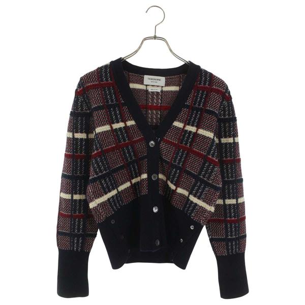 アンダーカバー タータンチェック モヘア カーディガン サイズ2 ニット THOM BROWNE（トム ブラウン） サイズ:2 FKC351A-06914960 チェック柄