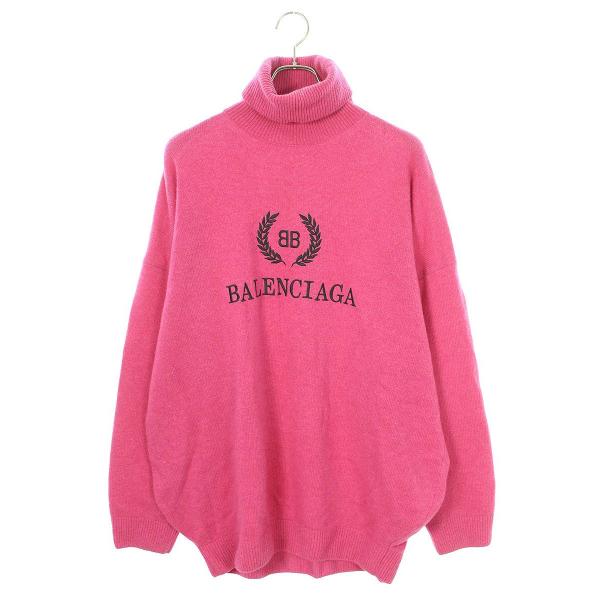 BALENCIAGA バレンシアガ ニット 18AW サイズ:L ロゴ刺繍 BALENCIAGA バレンシアガ ニット 18AW サイズ:L ロゴ刺繍