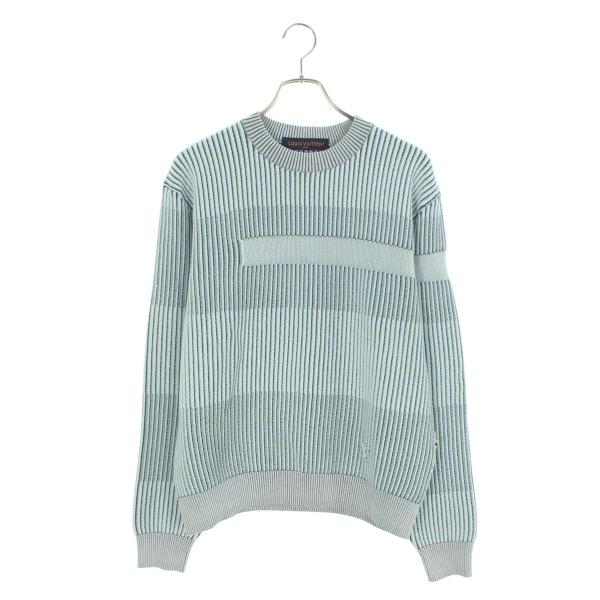 ルイヴィトン サイズ:S  Park Seo-Bo Jacquard Cotton Crewneck  ジャガードコットンクルーネックニット 中古 BS55 LOUIS VUITTON（ルイ・ヴィトン） サイズ:S Park Seo-Bo Jacquard