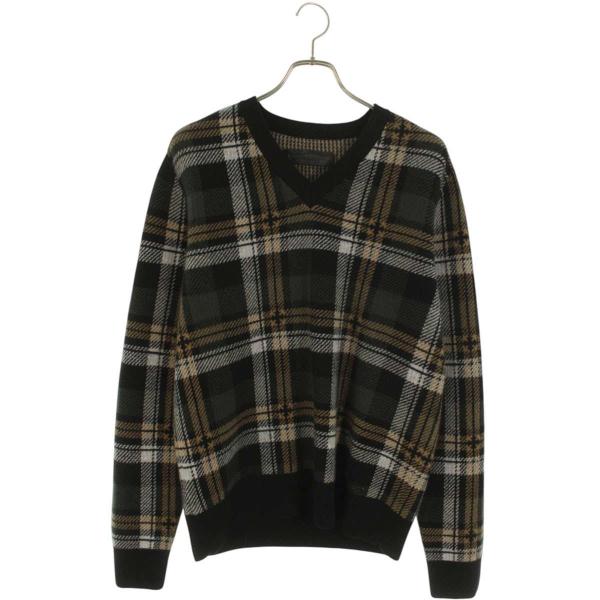 CHROME HEARTS（クロムハーツ） ニット サイズ:M BIG CITY チェック柄V