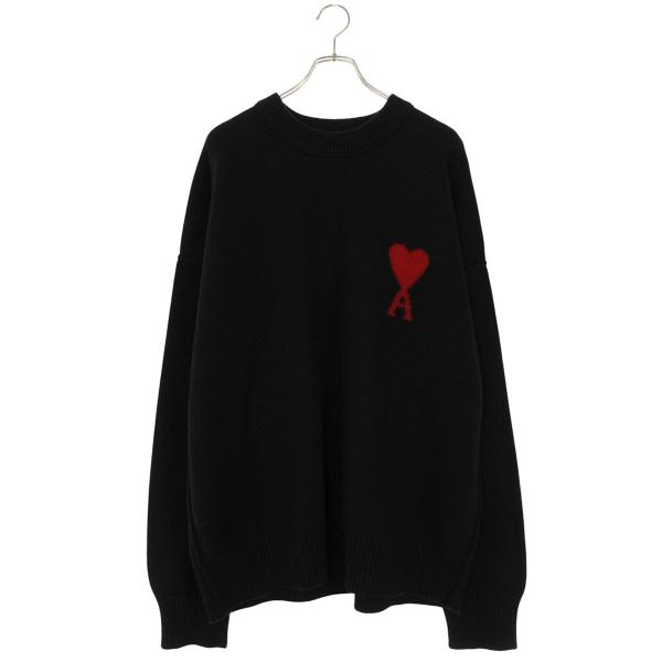 アミアレクサンドルマテュッシ サイズ:XXL 25AW UKS838 ハートA刺繍クルーネックニット 新古品 OM10 AMI Alexandre Mattiussi アミアレクサンドルマテュッシ サイズ:XXL