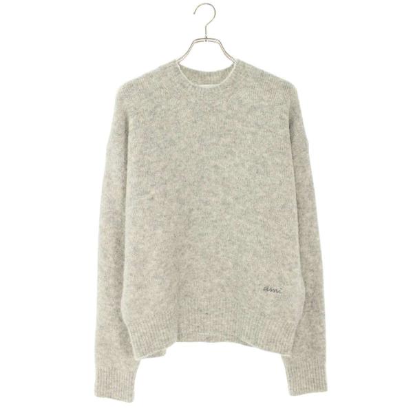 アミアレクサンドルマテュッシ サイズ:L  25AW  HKS824 ロゴ刺繍ニット 新古品 FK04 AMI Alexandre Mattiussi アミアレクサンドルマテュッシ サイズ:M 25AW