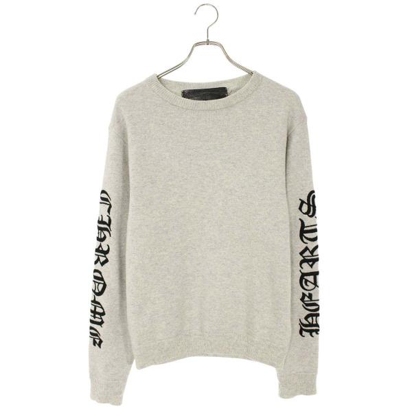 CHROME HEARTS（クロムハーツ） ニット サイズ:M 袖ロゴ刺繍カシミア