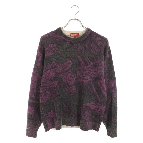 Supreme クルーネックセーター S サイズthe crow sweater Supreme（シュプリーム） ニット サイズ:S 21AW The Crow Sweater