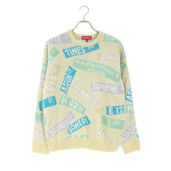 Supreme（シュプリーム） ニット サイズ:M 21SS Street Signs Sweater
