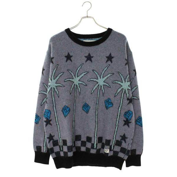 ワコマリア  24SS  24SS-WMK-KN18 モヘアブレンドクルーネックニット メンズ L WACKO MARIA（ワコマリア） サイズ:L 24SS 24SS-WMK-KN18 モヘア