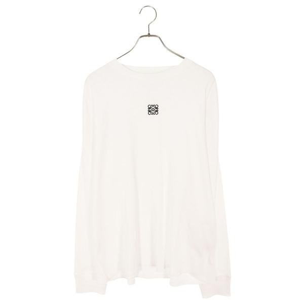 ロエベ サイズ:XL  H526Y22XAY 胸ロゴオーバーサイズ長袖カットソー 中古 SB01 LOEWE（ロエベ） サイズ:XL H526Y22XAY 胸ロゴオーバーサイズ長袖