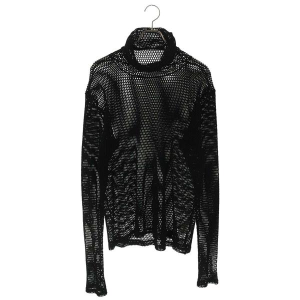 ジョンローレンスサリバン サイズ:L  21AW  5B002-0221-32 イヤーホックハイネックメッシュ長袖カットソー 中古 BS99 JOHN LAWRENCE SULLIVAN（ジョン ローレンス サリバン） サイズ:L 21AW