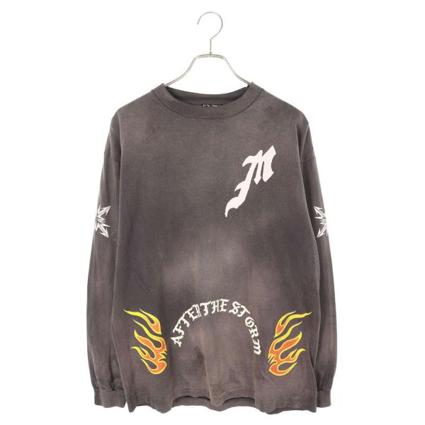 セントマイケル サイズ:XL  24SS  SM-YS8-0000-C17 ヴィンテージ加工TARGETプリント長袖カットソー 中古 OM10 SAINT Mxxxxxx（セントマイケル） 長袖カットソー サイズ:L 24SS SM