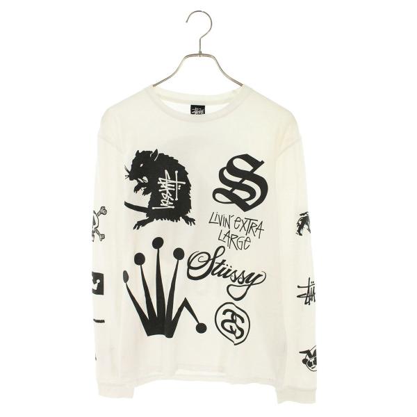 STUSSY（ステューシー） サイズ:L バック8ボールロゴ長袖カットソー