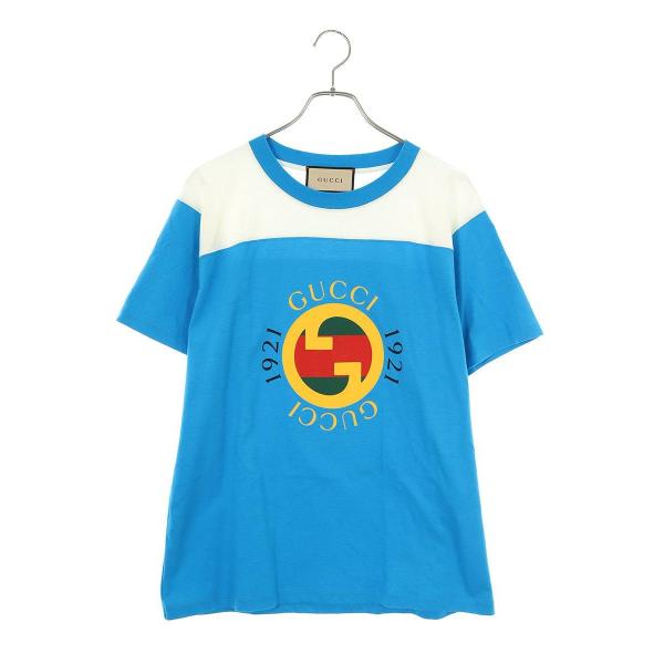 グッチ サイズ:XXS 23AW 756708 XJFWL フロントロゴバイカラーTシャツ 中古 BS55 rinkan_10519-240209-0220