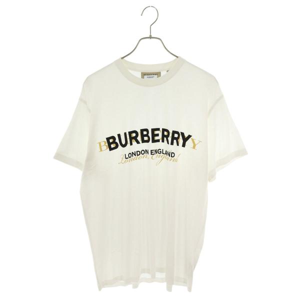 BURBERRY バーバリー サイズ:M 8010538 ダブルロゴプリントTシャツ  