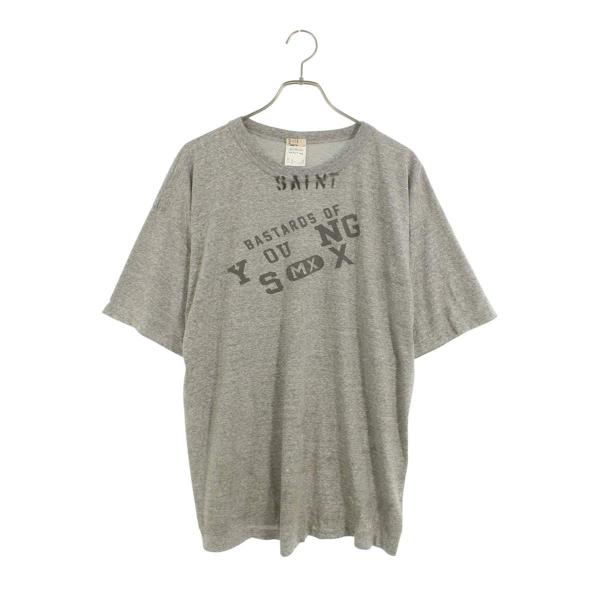 セントマイケル  ベルベルジン サイズ:L  25SS  SM-HR8-0000-C37 ロゴプリントTシャツ 中古 OM10 SAINT Mxxxxxx（セントマイケル） ベルベルジン サイズ:L 25SS SM-HR8
