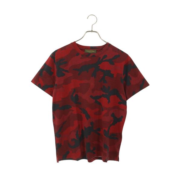 ヴァレンティノ サイズ:XS  IVOMG00W2GC クルーネックカモ柄Tシャツ 中古 BS99 VALENTINO（ヴァレンティノ） サイズ:XS IVOMG00W2GC クルーネックカモ