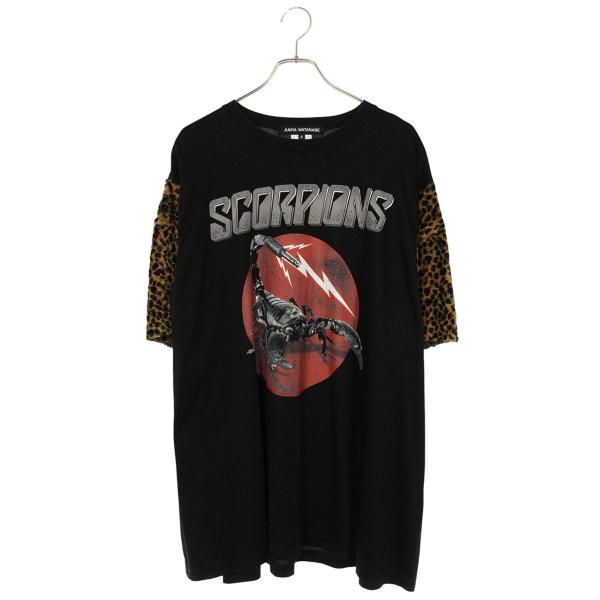 コムデギャルソンジュンヤワタナベ サイズ:S  22AW  JJ-T001 レオパード切り替えスコーピオンプリントTシャツ 中古 BS99 コムデギャルソンジュンヤワタナベ サイズ:S 22AW JJ-T001 レオパード