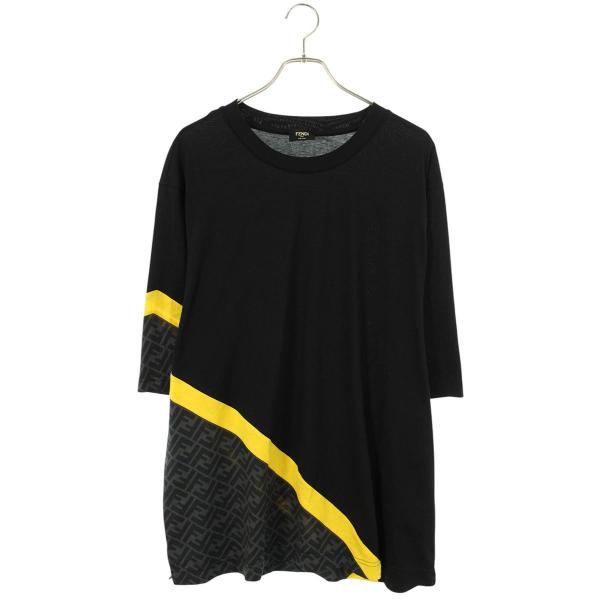 フェンディ サイズ:XXL  23SS  FAF682 AN68 ズッカ切替Tシャツ 中古 BS99 FENDI（フェンディ） サイズ:XXL 23SS FAF682 AN68 ズッカ切替Tシャツ