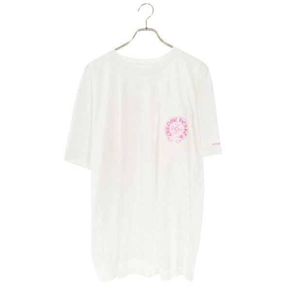 クロムハーツ サイズ:XL  CH T-SHRT 1 バックCHプラスプリントTシャツ 中古 SJ02 CHROME HEARTS（クロムハーツ） Tシャツ サイズ:L CH T-SHRT 1 バック