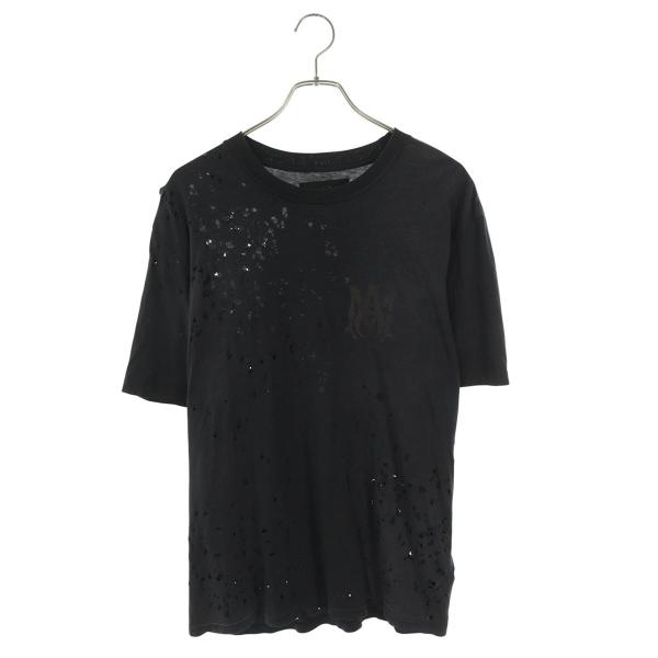 アミリ サイズ:M ロゴプリントTシャツ 中古 BS99 AMIRI（アミリ） サイズ:M 24SS SRAMJYTE1002SMRBC00 ショットガン加工