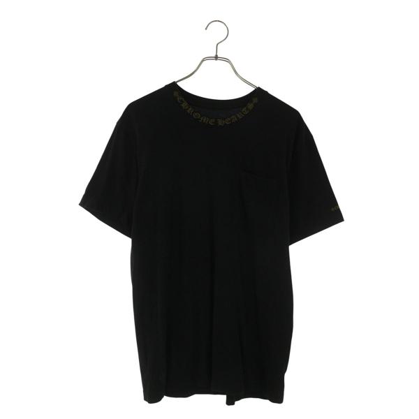 【 クロムハーツ 】 Tシャツ FOTI ブラック 黒 RINKAN CHROME HEARTS（クロムハーツ） サイズ:M CH T-SHRT 1 ネックロゴ