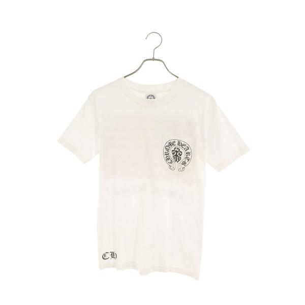 クロムハーツ サイズ:S CH T-SHRT 1 バックアメリカンフラッグプリントTシャツ 中古 FK04