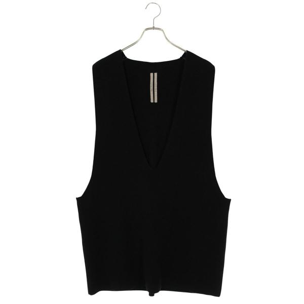 リックオウエンス サイズ:ONE SIZE  RR02C7683-CHWSR Vネックカシミヤベスト 中古 SB01 Rick Owens リックオウエンス サイズ:ONE SIZE RR02C7683-CHWSR V