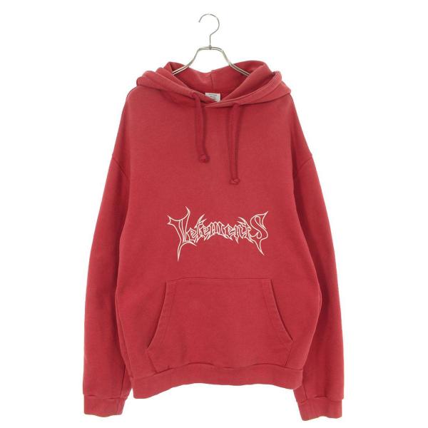 売切り特価 【美品】韓国限定 VETEMENTS 赤メタル パーカー - パーカー