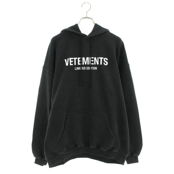 VETEMENTS（ヴェトモン） パーカー 24SS UE64HD600K WASHEDBLACK