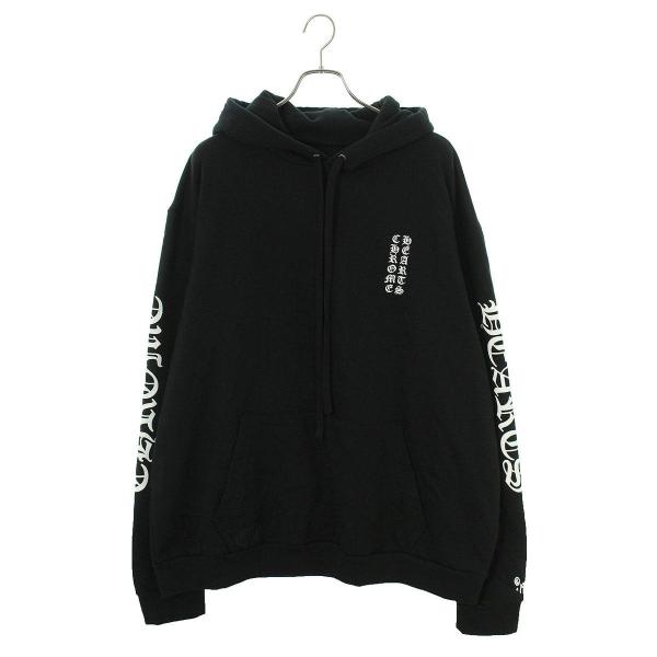 クロムハーツ サイズ:XL  SWTSHRT PLVR 袖ロゴプリントプルオーバーパーカー 中古 FK04 CHROME HEARTS（クロムハーツ） サイズ:XL SWTSHRT PLVR オンライン