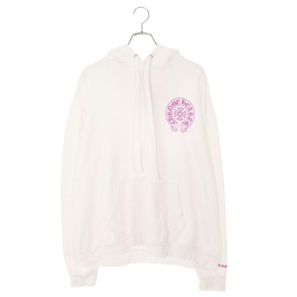 クロムハーツ サイズ:L  SWTSHRT PLVR バックホースシューラメプリントパーカー 中古 SS13 CHROME HEARTS（クロムハーツ） パーカー サイズ:L SWTSHRT PLVR