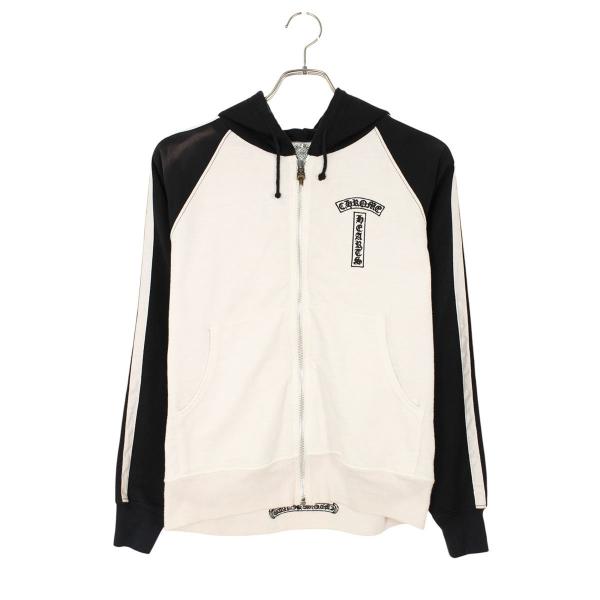 クロムハーツ サイズ:S サイドラインラグランジップパーカー 中古 SJ02 CHROME HEARTS（クロムハーツ） パーカー サイズ:S サイドライン