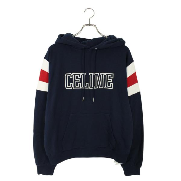 セリーヌ  25SS  RY08X510Z ロゴルーズパーカー メンズ S CELINE（セリーヌ） パーカー サイズ:S 25SS RY08X510Z ロゴルーズ