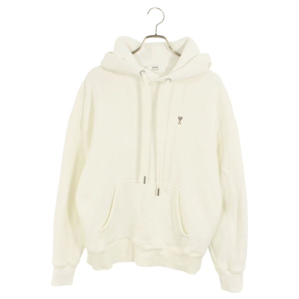 アミアレクサンドルマテュッシ サイズ:M  SPUSW217.740 ロゴパッチパーカー 中古 BS99 AMI Alexandre Mattiussi アミアレクサンドルマテュッシ サイズ:M