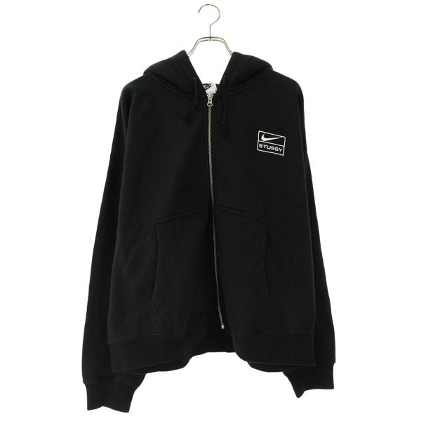 ナイキ×ステューシー　刺繍ロゴ　希少XLサイズパーカー STUSSY（ステューシー） ナイキ サイズ:XL 25AW FJ9175 ロゴ刺繍ジップ