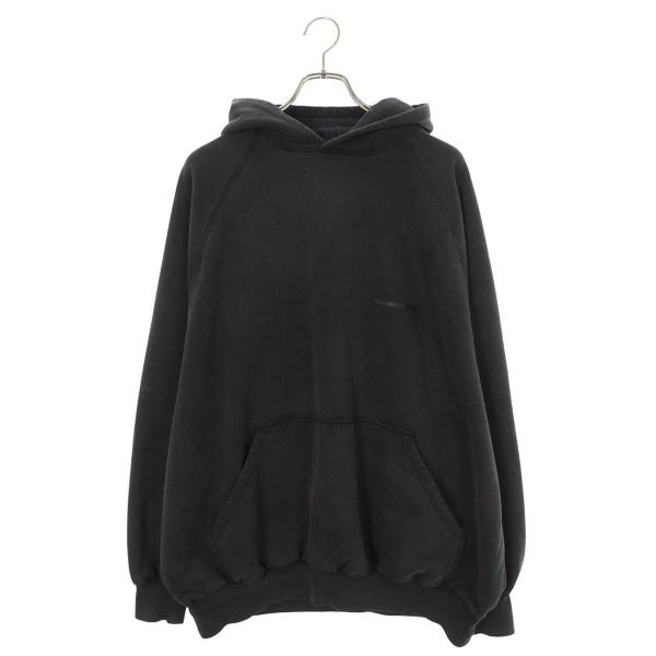 バレンシアガ サイズ:3  22AW  697879 TMVH2 テーピングロゴオーバーサイズパーカー 中古 OM10 BALENCIAGA（バレンシアガ） サイズ:1 697879 TMVH2 テーピングロゴ