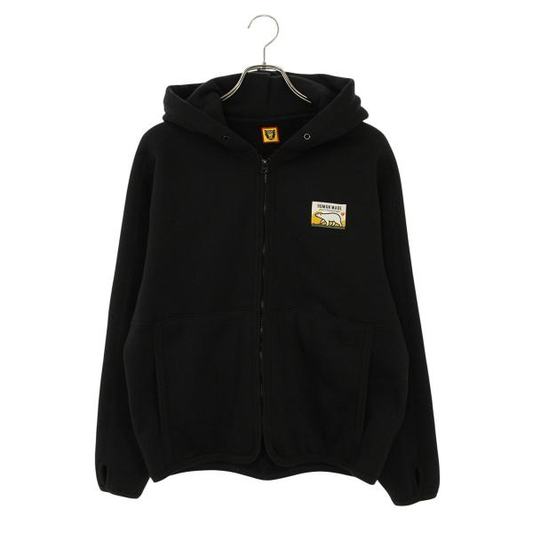 ヒューマンメイド  FLEECE HOODIE プリントデザインジップアップフリースパーカー メンズ M HUMAN MADE（ヒューマンメード） ヒューマンメイド サイズ:M FLEECE
