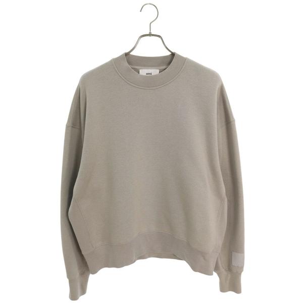 アミアレクサンドルマテュッシ スウェット USW017.740 サイズ:M ロゴパッチハート刺繍クルーネックスウェット 中古 BS55 AMI Alexandre Mattiussi アミアレクサンドルマテュッシ スウェット