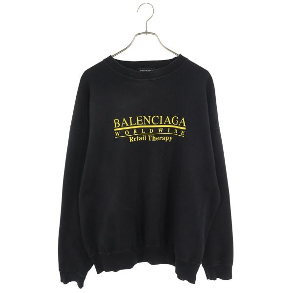 バレンシアガ サイズ:S  676629 TLVA9 ヴィンテージ加工ロゴプリントスウェット 中古 OM10 rinkan_10626-250529-0281