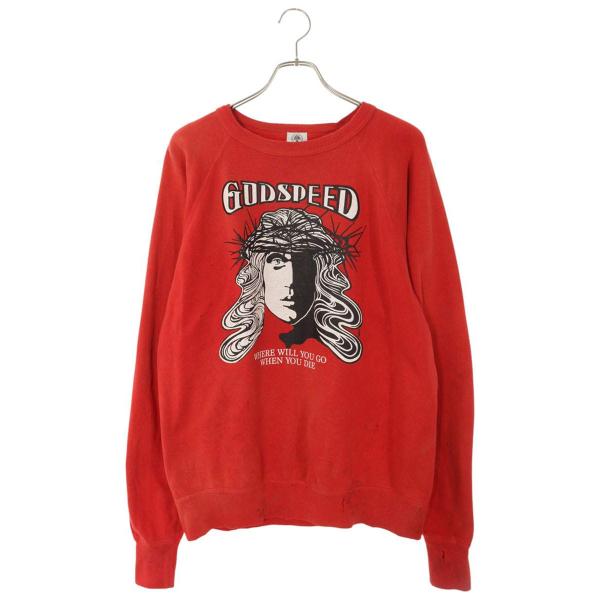 セントマイケル サイズ:L  SM-A21-0000-028 GODSPEEDプリントスウェット 中古 FK04 SAINT Mxxxxxx（セントマイケル） スウェット サイズ:L SM-A21-0000