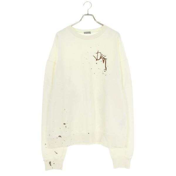 ディオール  トラヴィススコット サイズ:XXL  283J679A0531 ロゴ刺繍オーバーサイズペインタースウェット 中古 OM10 ディオール トラヴィススコット サイズ:XXL 283J679A0531 ロゴ刺繍