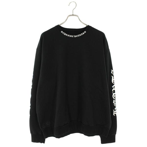 クロムハーツ サイズ:L  SWTSHRT PLVR ネックロゴプリントスウェット 中古 NO05 CHROME HEARTS（クロムハーツ） スウェット サイズ:L SWTSHRT PLVR
