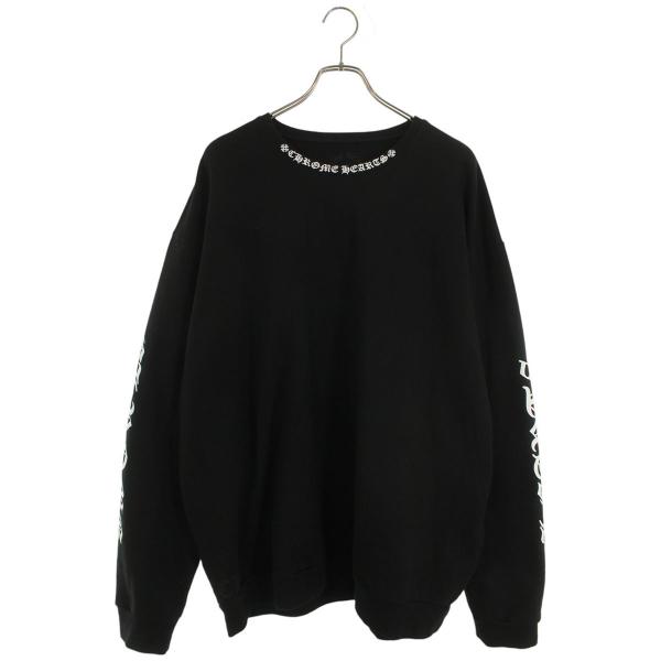 クロムハーツ サイズ:XXL  SWTSHRT PLVR ネックロゴプリントスウェット 中古 SJ02 CHROME HEARTS（クロムハーツ） サイズ:XXL SWTSHRT PLVR ネックロゴ
