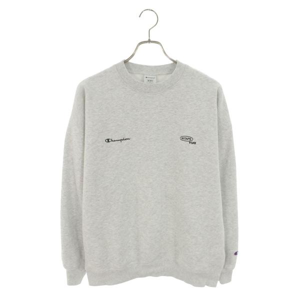 ダブルタップス ×チャンピオン Champion　  C8-D016 ロゴエンブロイダリークルーネックスウェット メンズ M WTAPS（ダブルタップス） チャンピオン サイズ:M C8-D016 ロゴエン