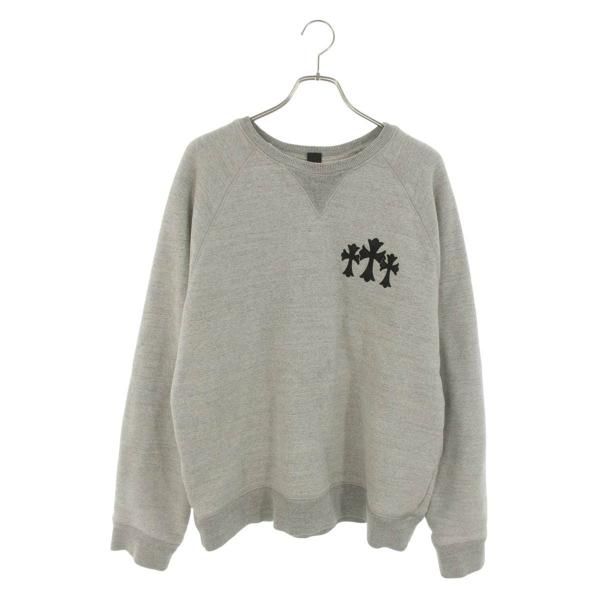 CHROME HEARTS スウェット トレーナー CHロゴ刺繍　XL CHROME HEARTS（クロムハーツ） サイズ:XL 7-11 CREW バックCHロゴ刺繍