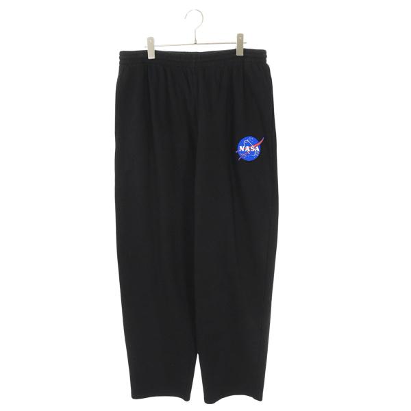 バレンシアガ サイズ:S  641673 TKVD8 ロゴパッチワイドスウェットロングパンツ 新古品 SB01 BALENCIAGA（バレンシアガ） ロングパンツ サイズ:S 641673 TKVD8