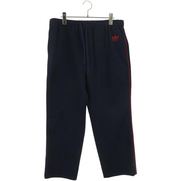 グッチ サイズ:52  702181 ZAJRV ロゴ刺繍サイドラインロングパンツ 中古 BS99 GUCCI（グッチ） サイズ:52 702181 ZAJRV ロゴ刺繍サイドラインロング