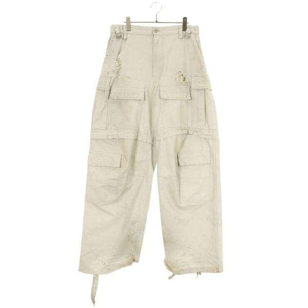 バレンシアガ サイズ:XS  23AW  746493 TKP27 クラッシュマルチカーゴロングパンツ 中古 SB01 BALENCIAGA（バレンシアガ） ロングパンツ サイズ:XS 23AW 746493