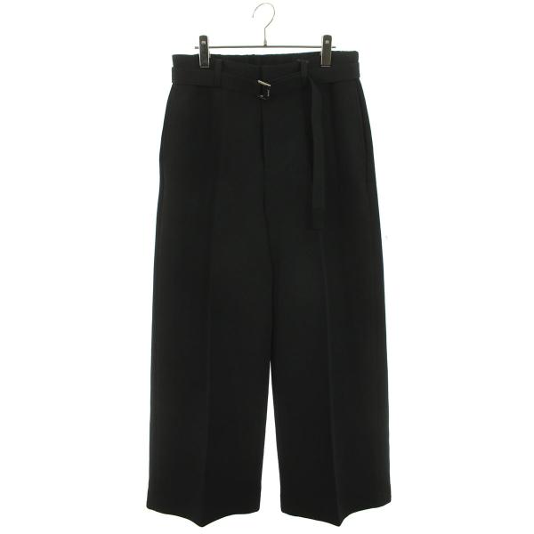 サカイ サイズ:2  25SS  25-03639M Matelasse Twill Pants ベルト付きセンタープレススラックスロングパンツ 中古 BS99 sacai（サカイ） サイズ:2 25SS 25-03639M Matelasse Twill Pants
